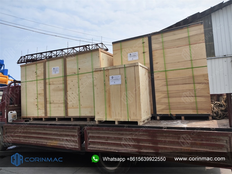 CORINMAC отправил оборудование для производства сухих строительных смесей в Казахстан.