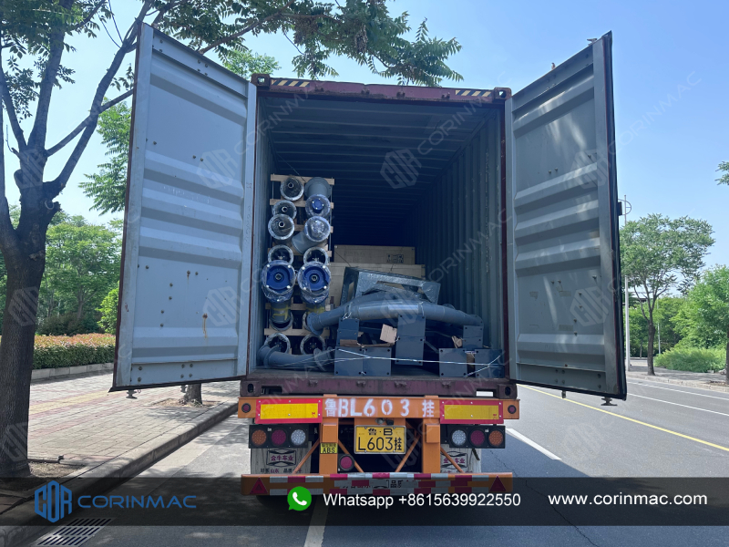 Линия по производству сухих растворов CORINMAC производительностью 5 тонн в час была доставлена ​​на Кипр.